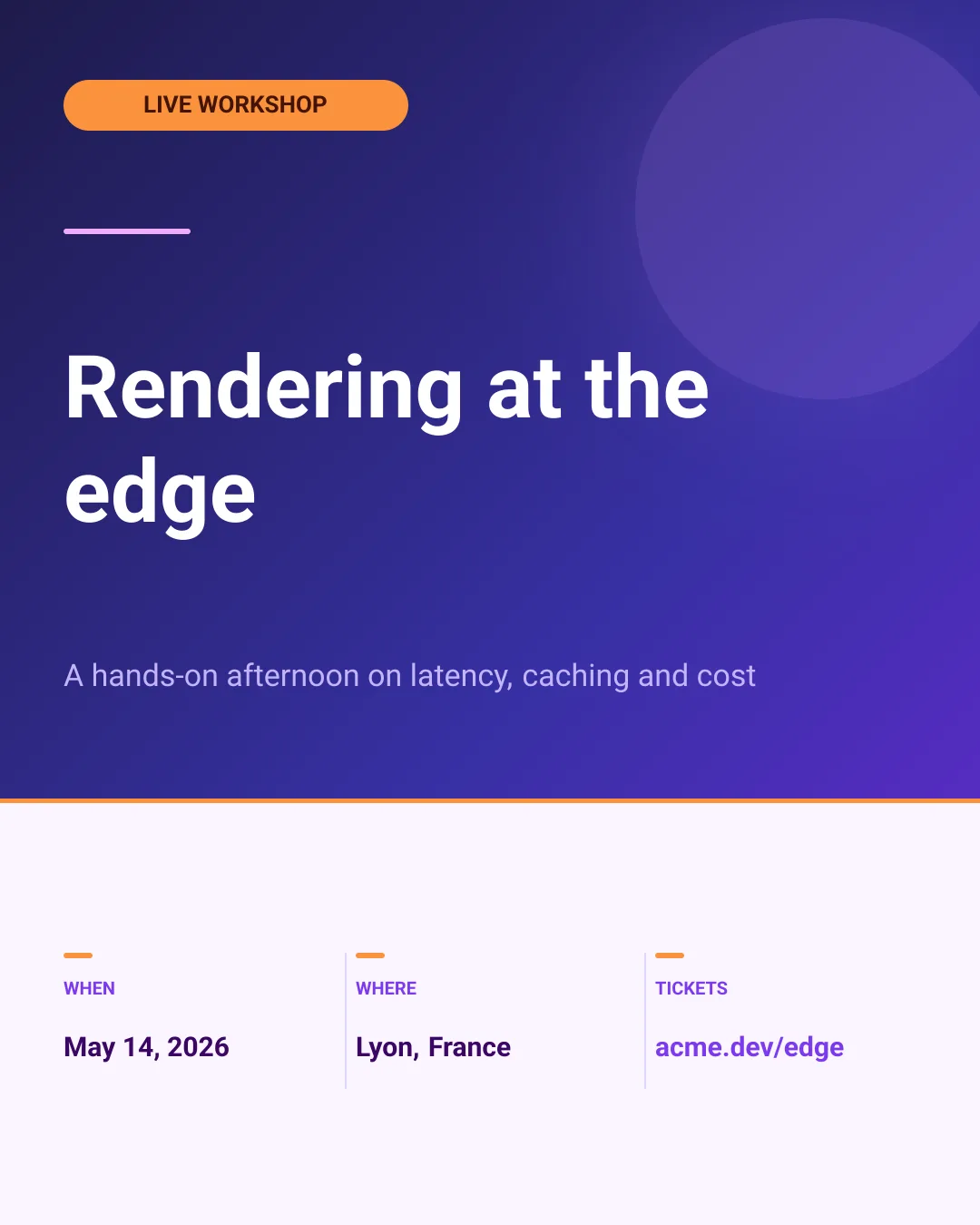 Event poster